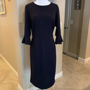 Shelby + Palmer Navy Bell Sleeve Dress